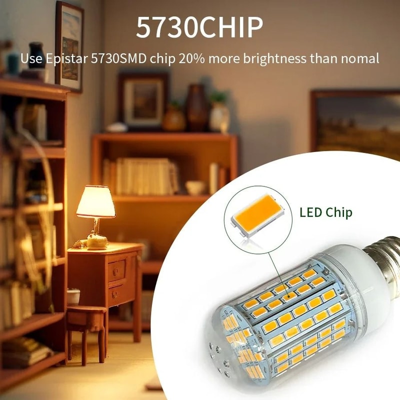 LED Corn Bulb E27 E14 High Brightness Energy Saving Light For Ceiling Chandeliers And Home Lighting 3