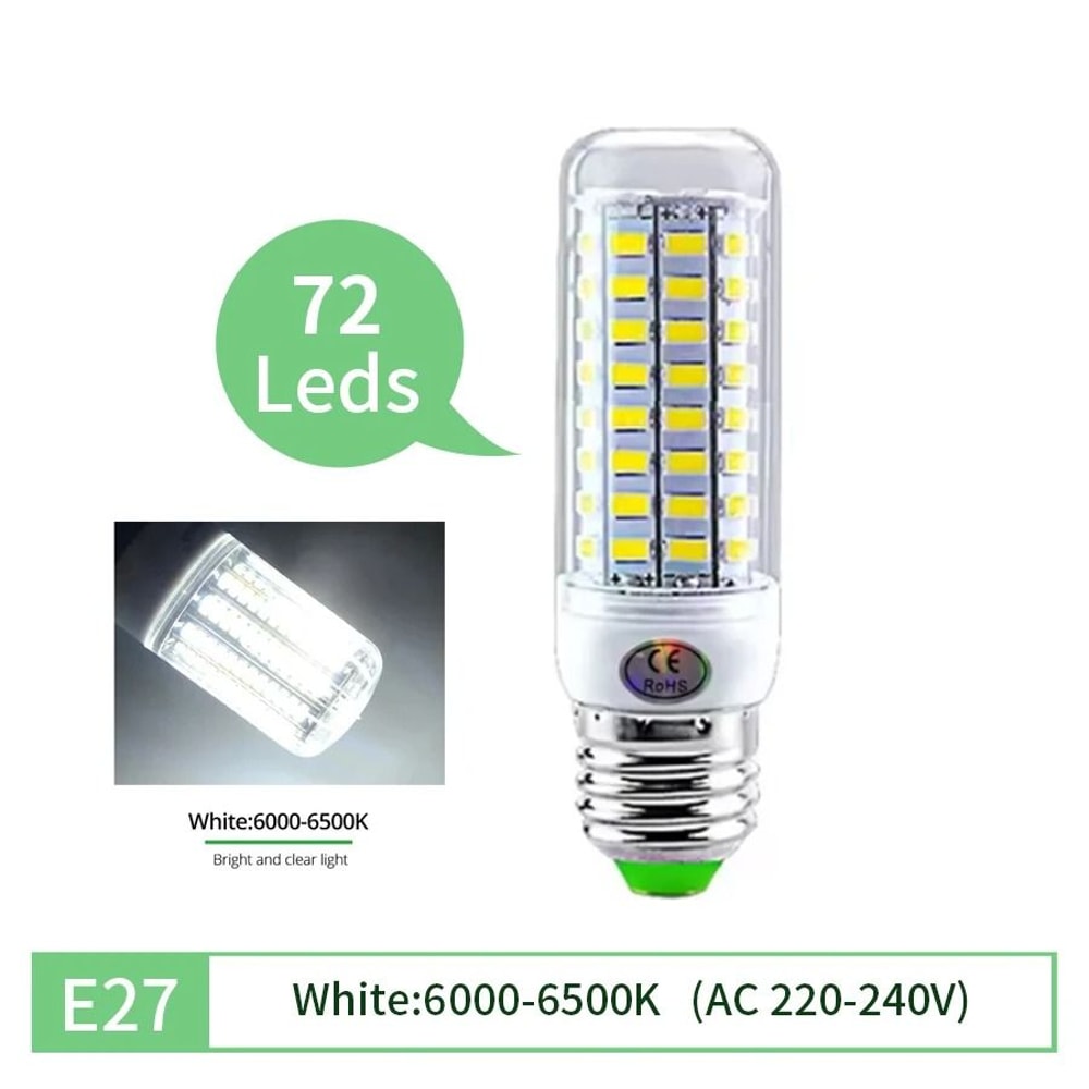 LED Corn Bulb E27 E14 High Brightness Energy Saving Light For Ceiling Chandeliers And Home Lighting 7