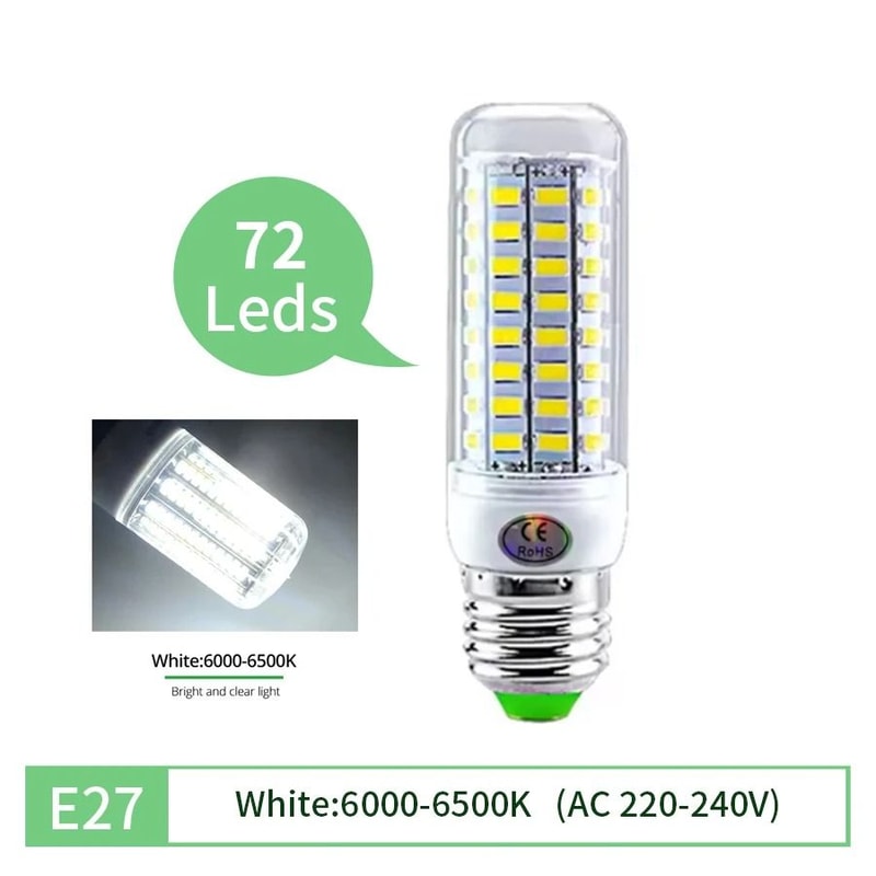 LED Corn Bulb E27 E14 High Brightness Energy Saving Light For Ceiling Chandeliers And Home Lighting 7