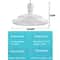 Silent Ceiling Fan With Light E27 Remote Control 30W LED Fan Lamp For Bedroom Kitchen Living Room 5