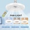 Silent Ceiling Fan With Light E27 Remote Control 30W LED Fan Lamp For Bedroom Kitchen Living Room 6