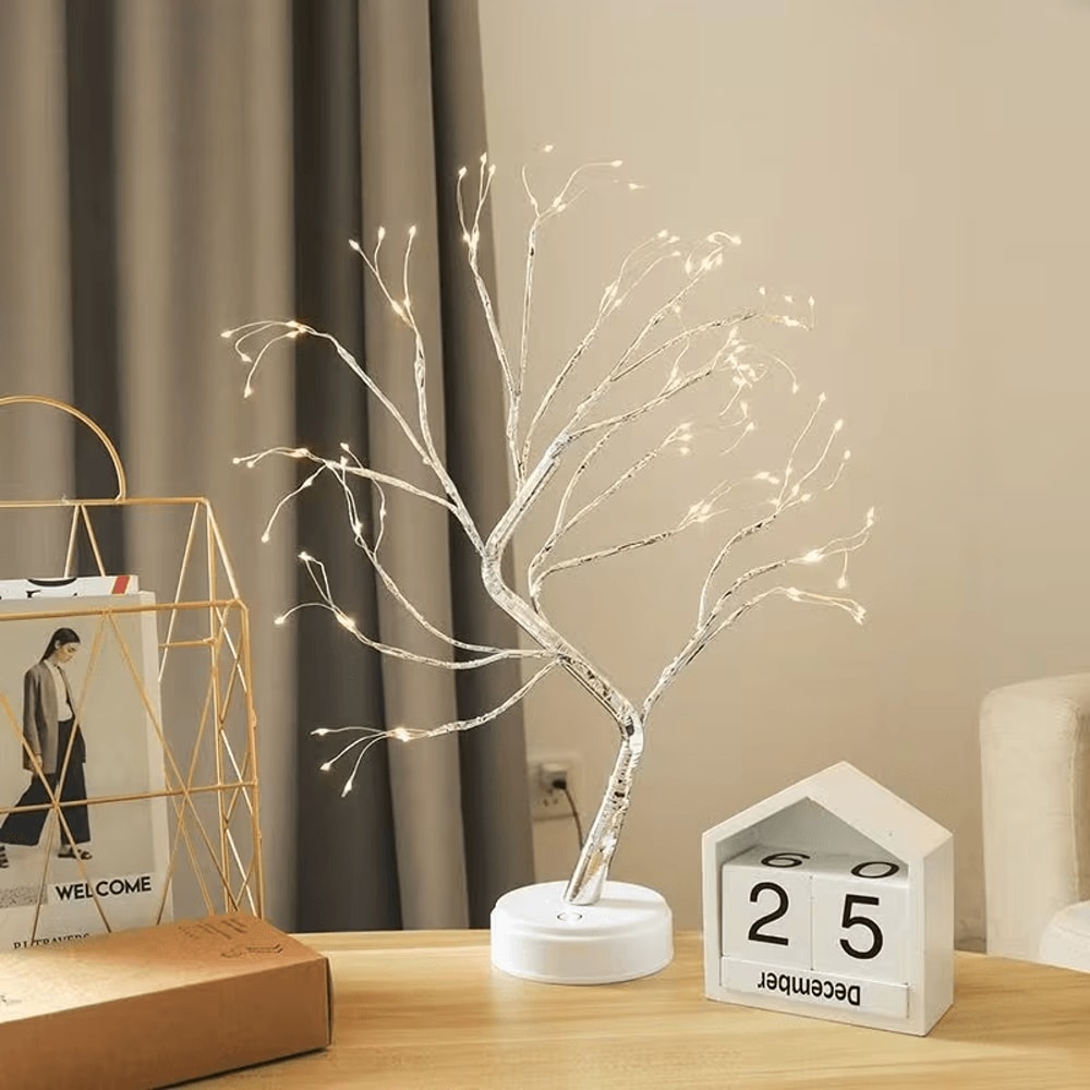 Decorative Fairy Light Tree Lamp in modern home decor