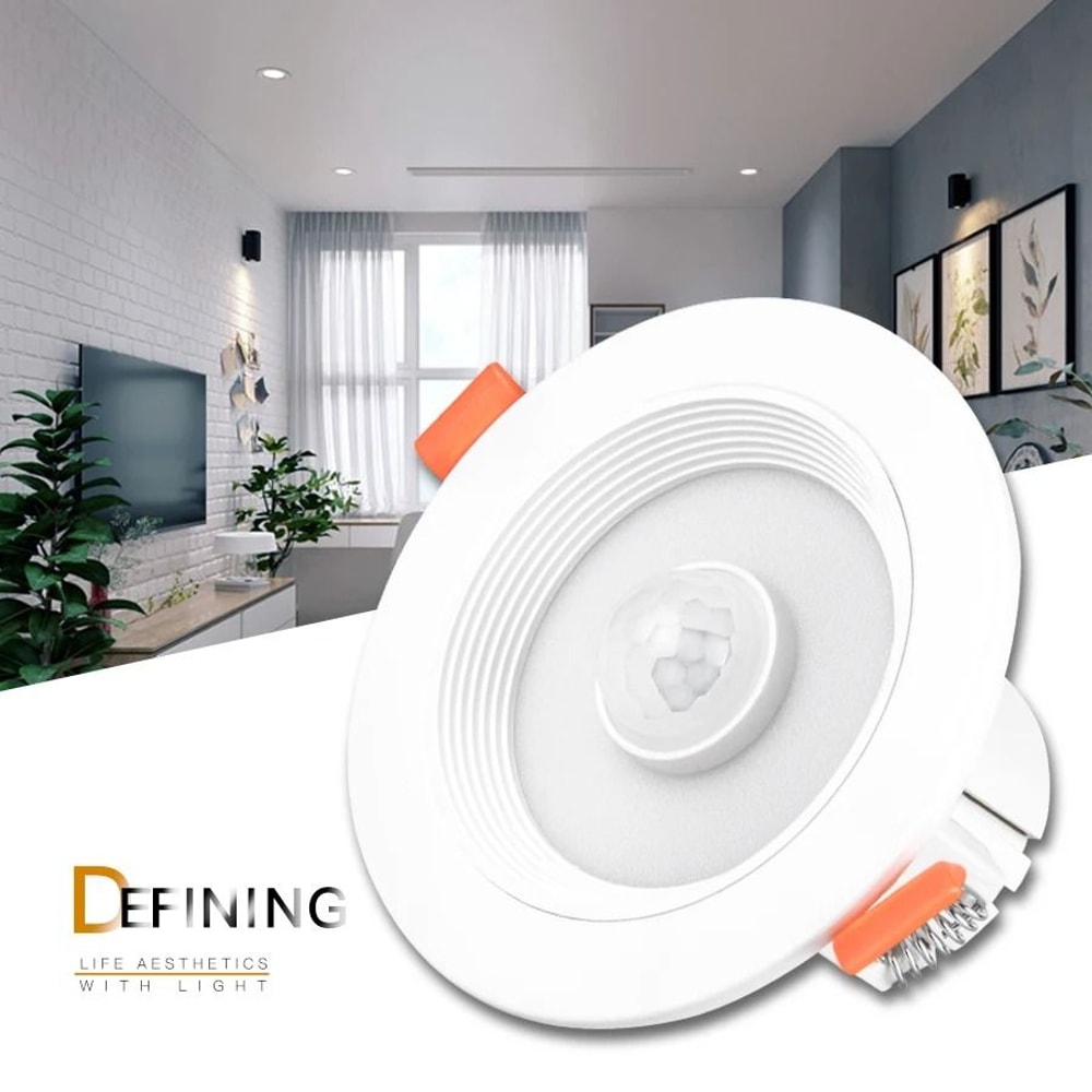 PIR Motion Sensor Recessed LED Ceiling Downlight 5W 10W 15W 20W Auto On Off Light 0