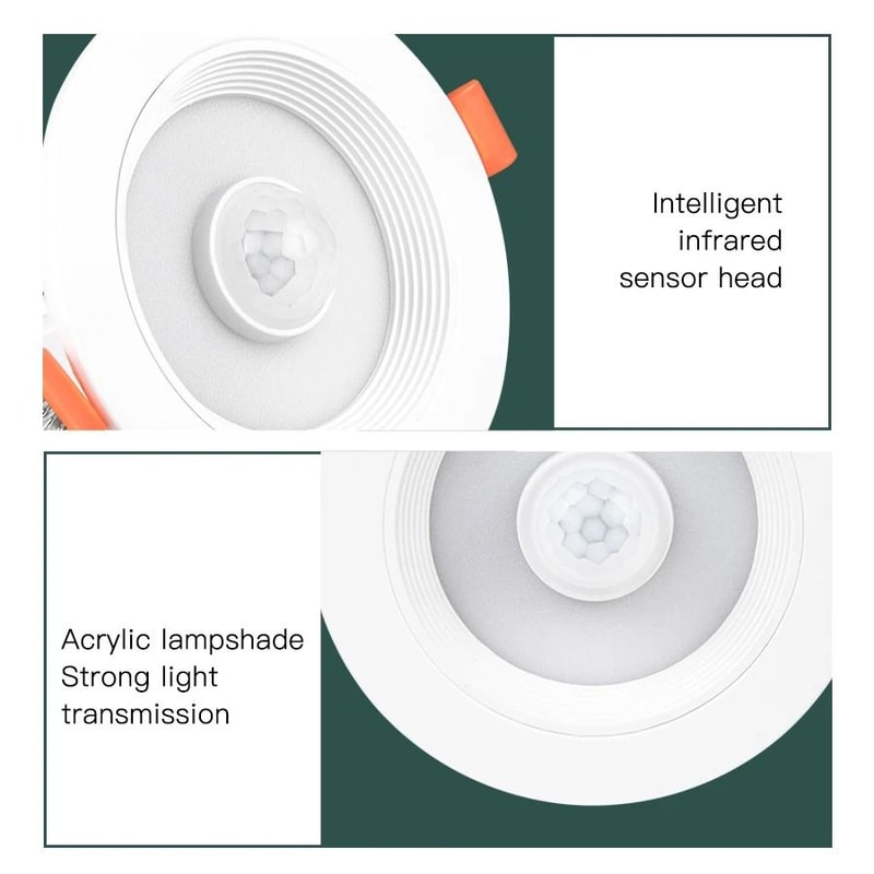 PIR Motion Sensor Recessed LED Ceiling Downlight 5W 10W 15W 20W Auto On Off Light 4