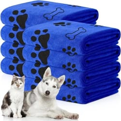 quick-dry microfiber pet bath towel for dogs and cats
