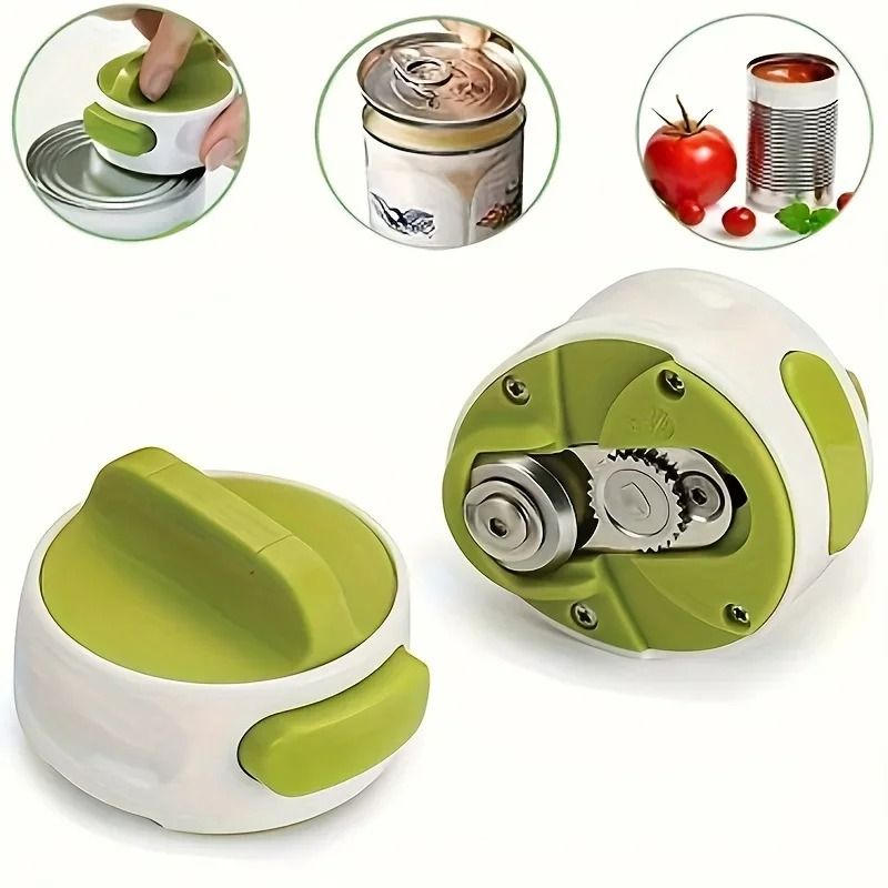 Portable Manual Can Opener Compact Easy Twist Jar And Bottle Opener Tool 2