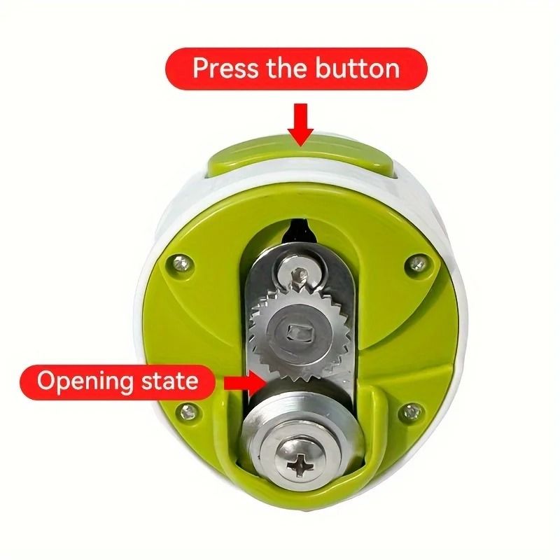 Portable Manual Can Opener Compact Easy Twist Jar And Bottle Opener Tool 4