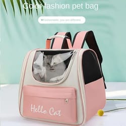 transparent pet carrier backpack windproof travel bag for cats and small dogs