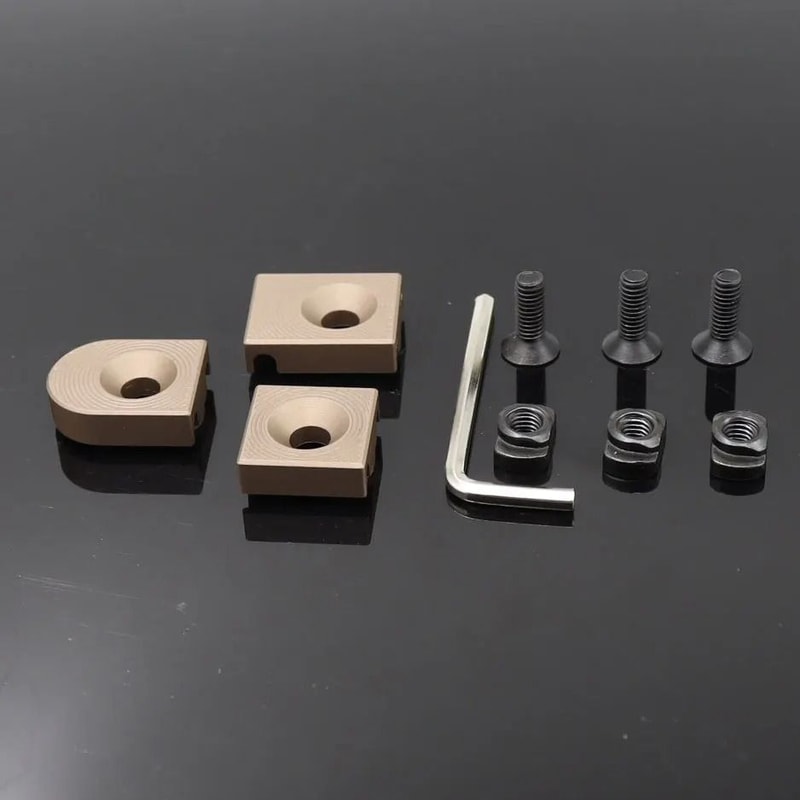 Tactical M LOK Wire Guide Rail Cover Cable Management System 3 Piece Set 11