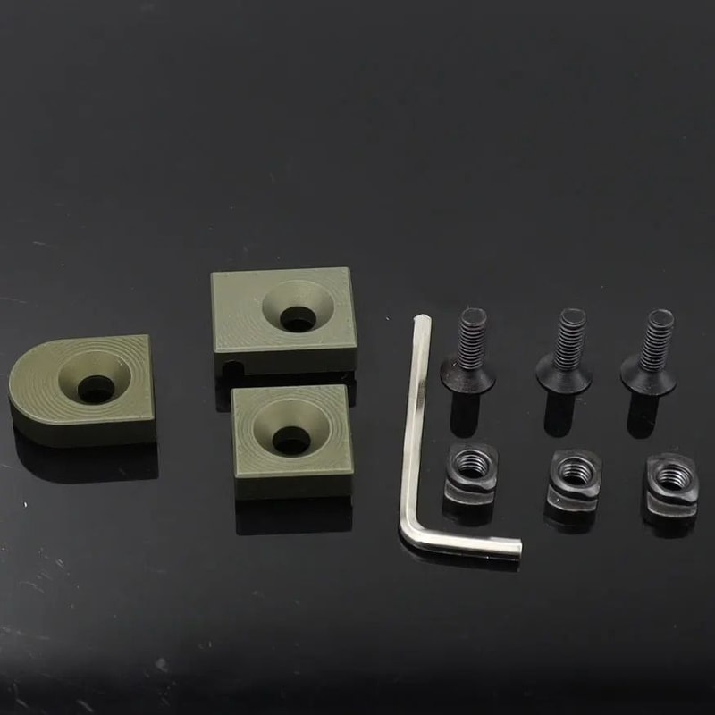 Tactical M LOK Wire Guide Rail Cover Cable Management System 3 Piece Set 12