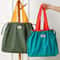 Foldable Eco Friendly Reusable Grocery Shoulder Bag With Drawstring Closure 0