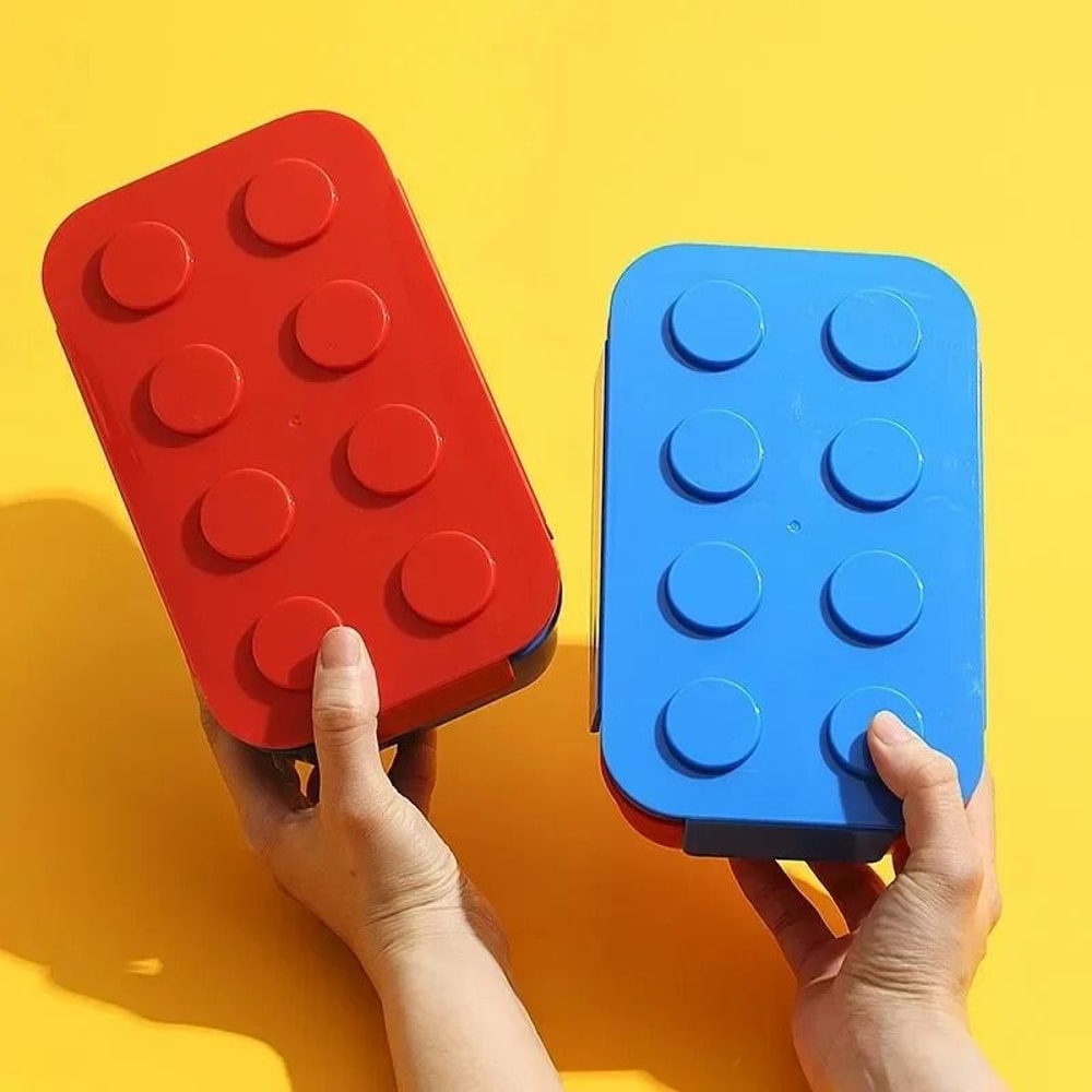 Creative Building Block Lunch Box Bento Container For Kids And Students 5