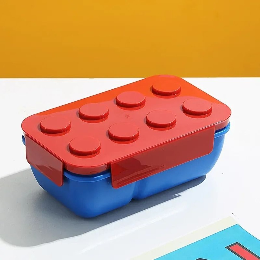 Creative Building Block Lunch Box Bento Container For Kids And Students 6