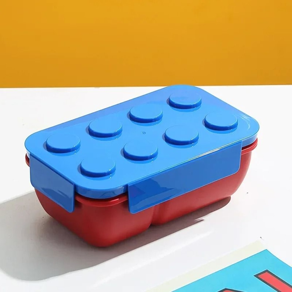 Creative Building Block Lunch Box Bento Container For Kids And Students 7