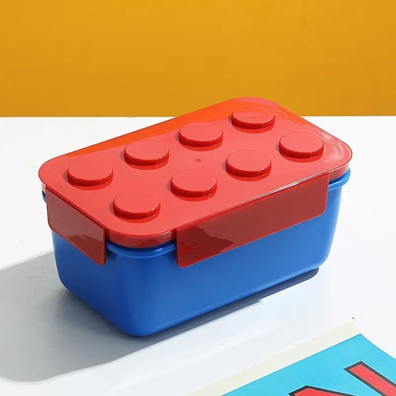 Creative Building Block Lunch Box Bento Container For Kids And Students 8