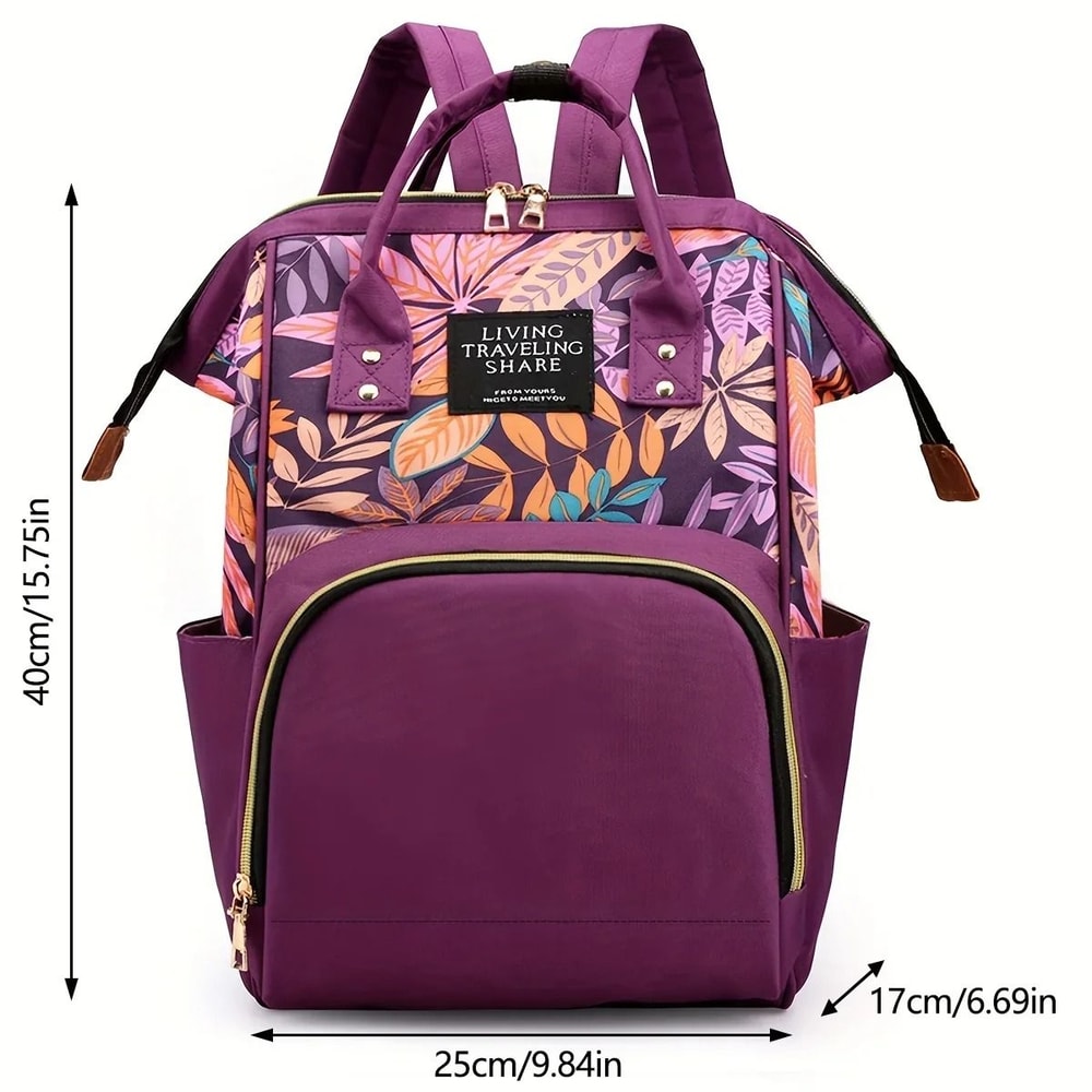 Large Capacity Nylon Women Backpack For Work Travel And Baby Care 8