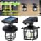 Retro Solar Motion Sensor Outdoor Wall Lamp Waterproof Garden Light 0