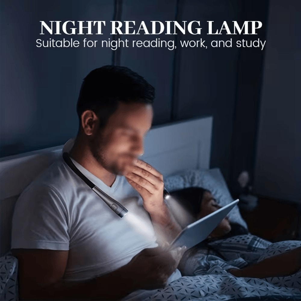 Adjustable LED neck light for camping