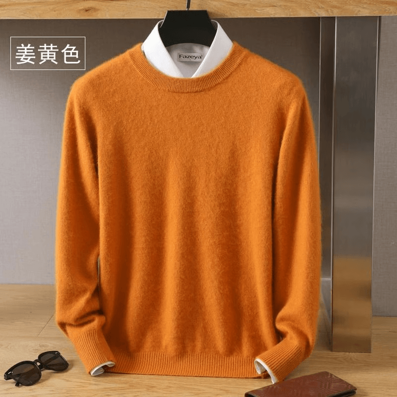 Cozy Mink Cashmere Sweater for Mens Style