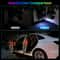 Magnetic LED Car Door Warning Light USB Rechargeable Auto On Off Safety Lamp 2