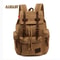 Vintage Canvas Laptop Backpack Large Capacity Travel School Bag For Men 12