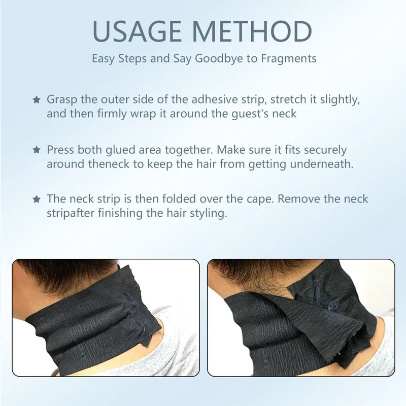 Disposable Barber Neck Paper Rolls Professional Salon Neck Strip Pack 2