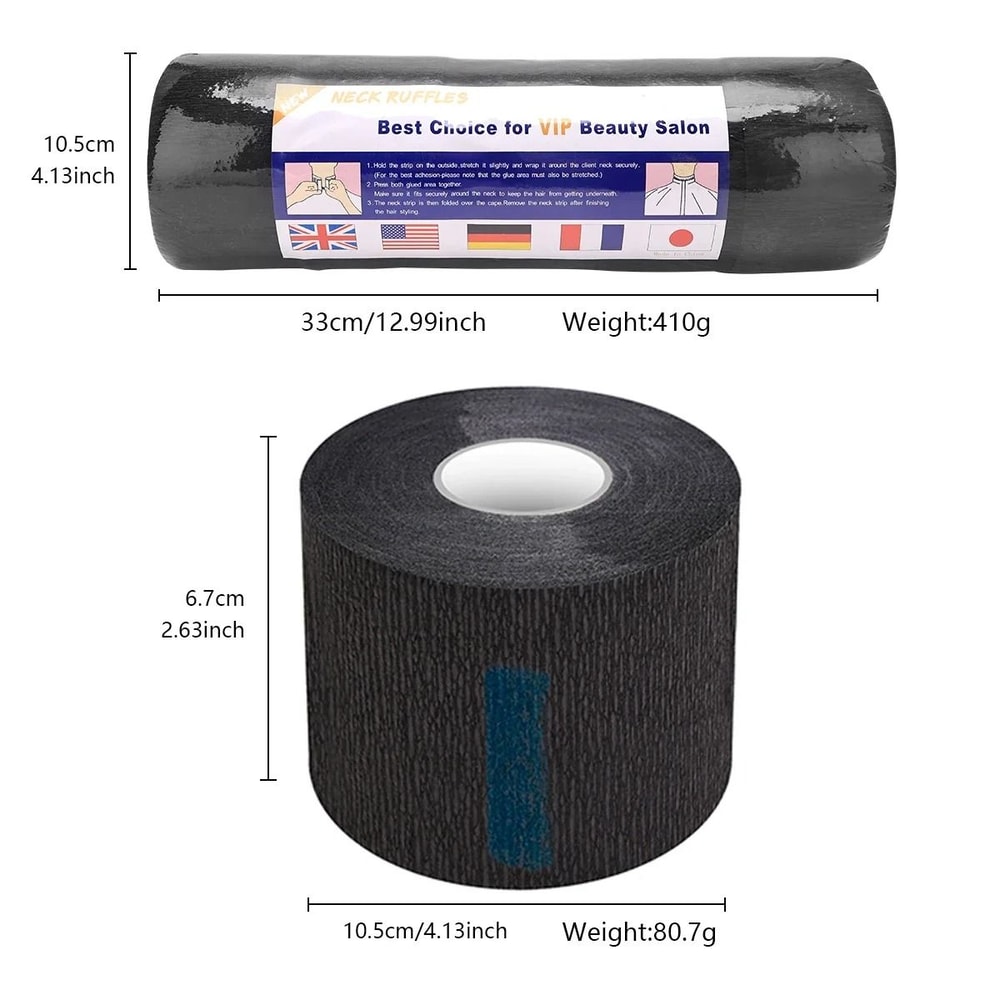 Disposable Barber Neck Paper Rolls Professional Salon Neck Strip Pack 5