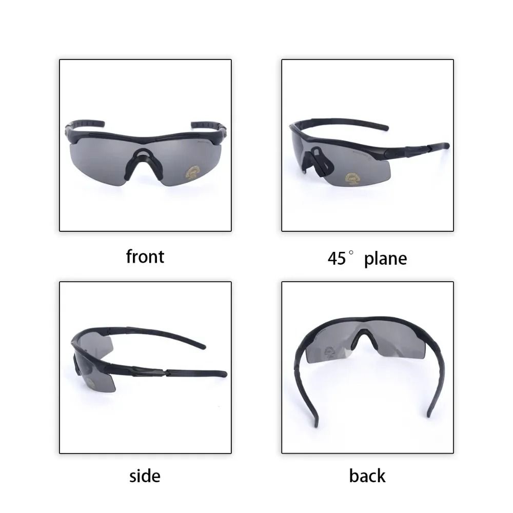 Military Tactical Goggles With Interchangeable Lenses For Airsoft Shooting And Outdoor Sports 2