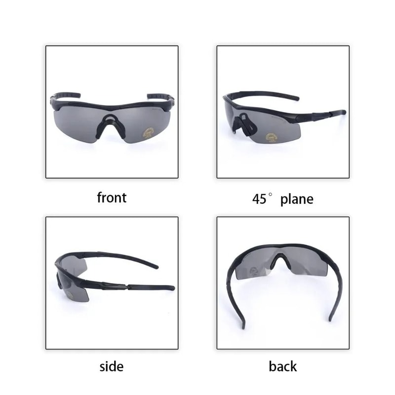 Military Tactical Goggles With Interchangeable Lenses For Airsoft Shooting And Outdoor Sports 2