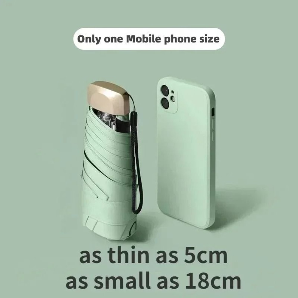 Mini Pocket Umbrella UV Protection Folding Sun And Rain Umbrella 2