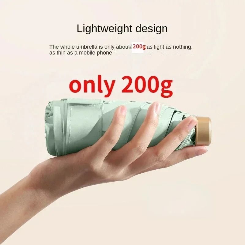 Mini Pocket Umbrella UV Protection Folding Sun And Rain Umbrella 4