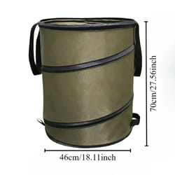 pop up garden trash bag collapsible leaf and grass storage bin for outdoor use