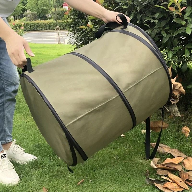 Pop Up Garden Trash Bag Collapsible Leaf And Grass Storage Bin For Outdoor Use 2