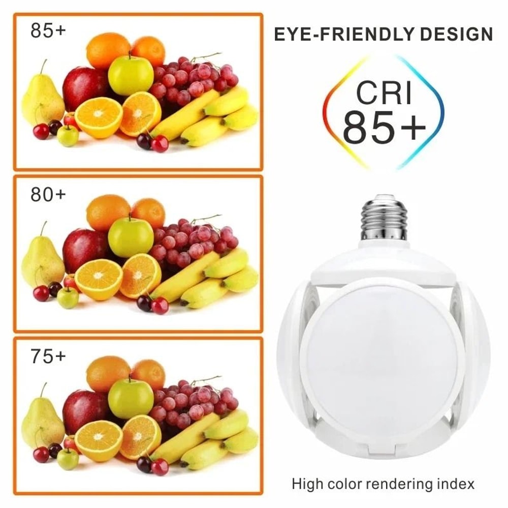 LED Folding UFO Light Bulb E27 40W 360 Degree Adjustable Ceiling Lamp 3