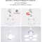 LED Folding UFO Light Bulb E27 40W 360 Degree Adjustable Ceiling Lamp 4