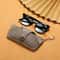 Portable PU Leather Glasses Case With Lanyard Retro Sunglasses Storage Pouch 9