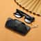 Portable PU Leather Glasses Case With Lanyard Retro Sunglasses Storage Pouch 6
