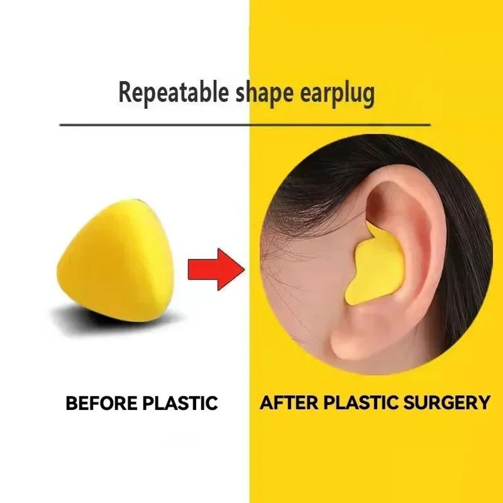 Moldable PU Noise Reduction Ear Plugs Set For Sleeping Snoring And Travel 1