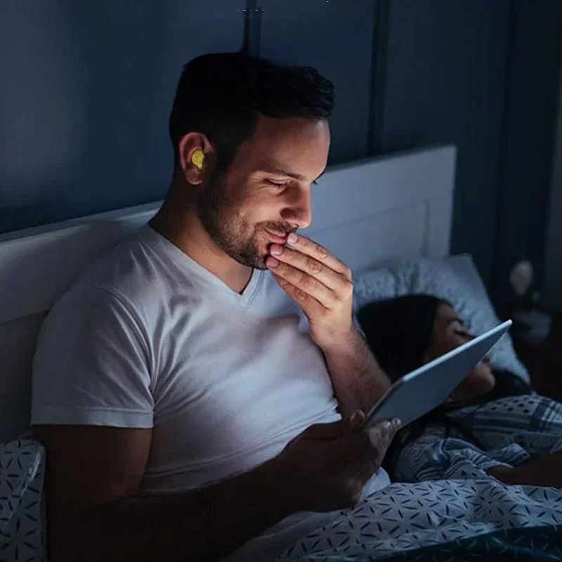 Moldable PU Noise Reduction Ear Plugs Set For Sleeping Snoring And Travel 5