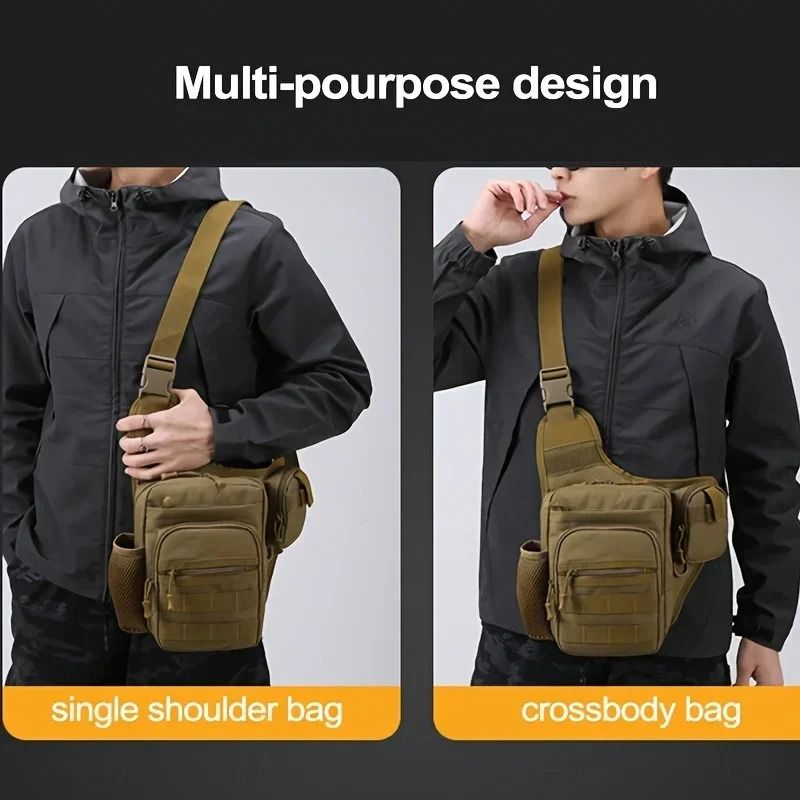 Waterproof Tactical Shoulder Bag Outdoor Crossbody Chest Pack For Travel Fishing And Cycling 2