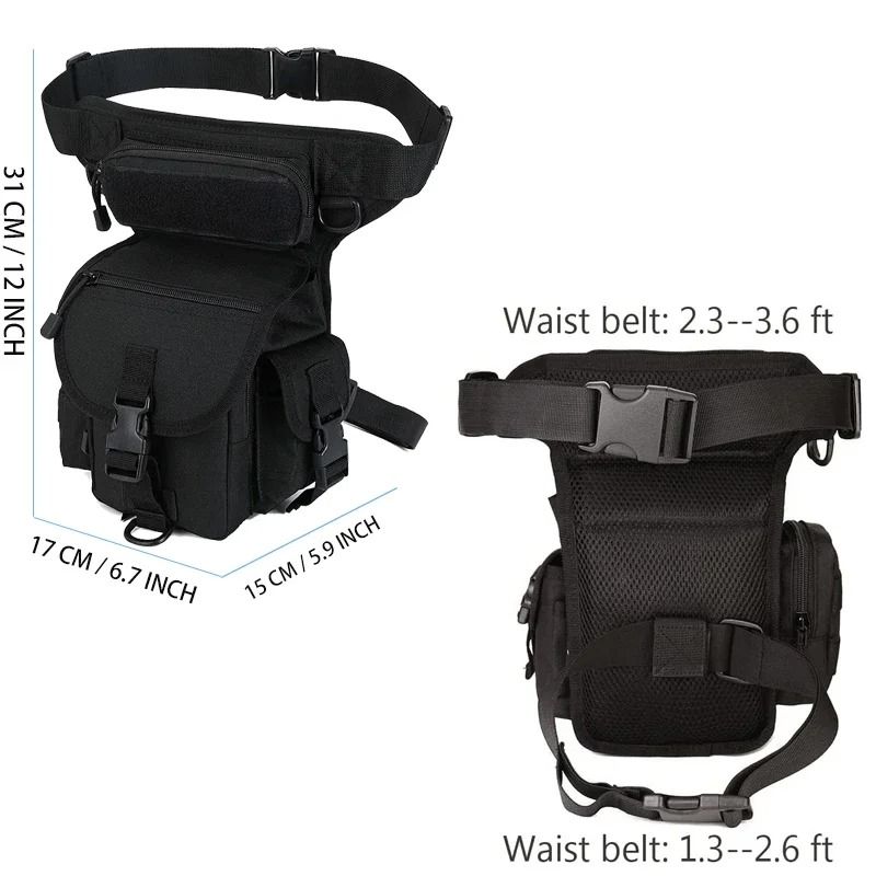 Nylon Tactical Drop Leg Bag Hiking Waist Pack For Men And Women Outdoor Sports 1