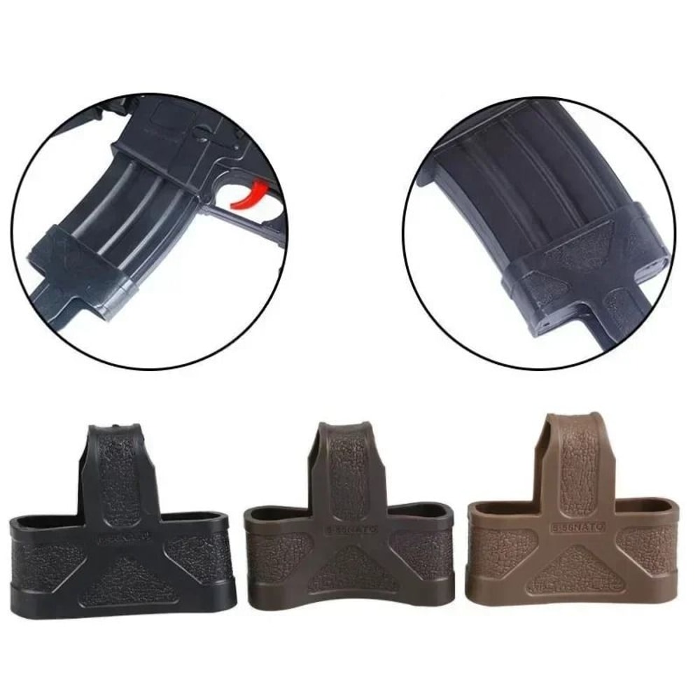 Tactical Magazine Pull Assist Rubber Holster Loops Set For Airsoft And Paintball 3