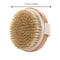 Natural Bristle Body Exfoliating Brush Wet And Dry Skin Scrub Bath Tool 8