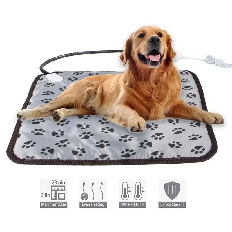 Electric Heating Pad Pet Bed Waterproof Temperature Adjustable Mat For Dogs And Cats 0