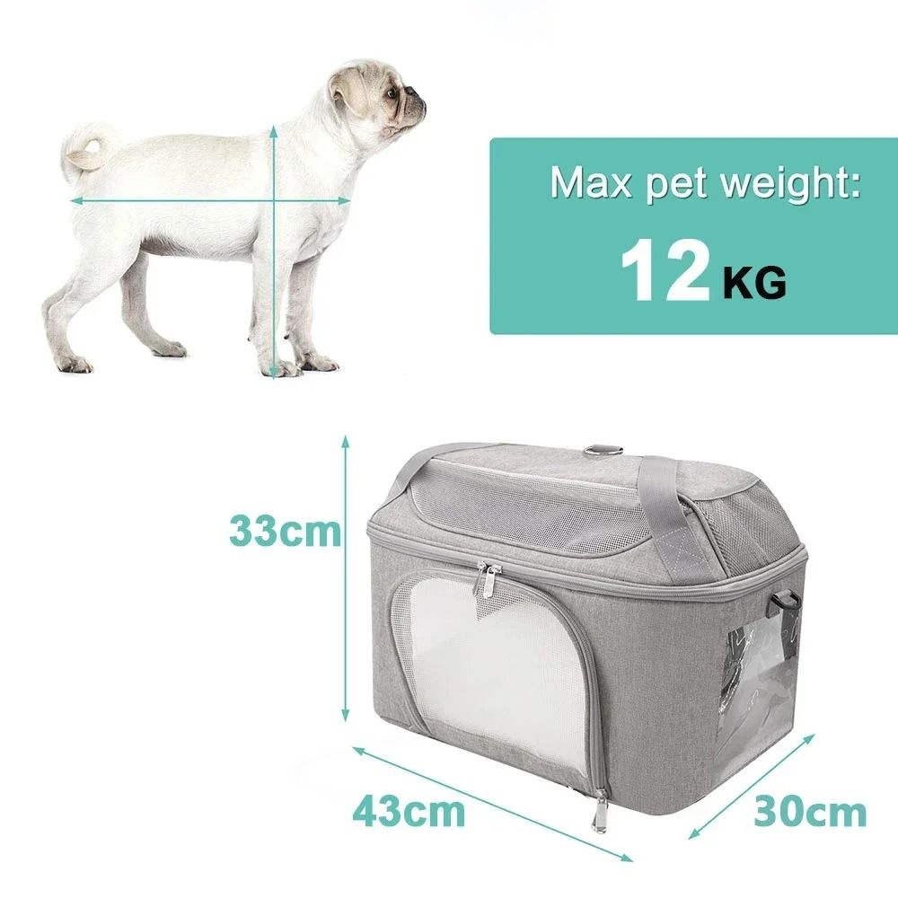 Breathable Airline Approved Dog Backpack Carrier Portable Foldable Pet Travel Bag For Small Dogs An 5