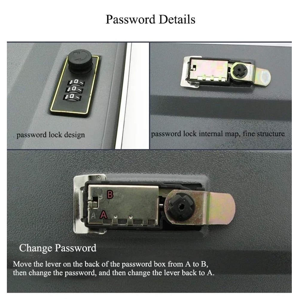 Hidden Book Safe With Combination Lock Steel Cash Box Disguised Dictionary Security Storage 2