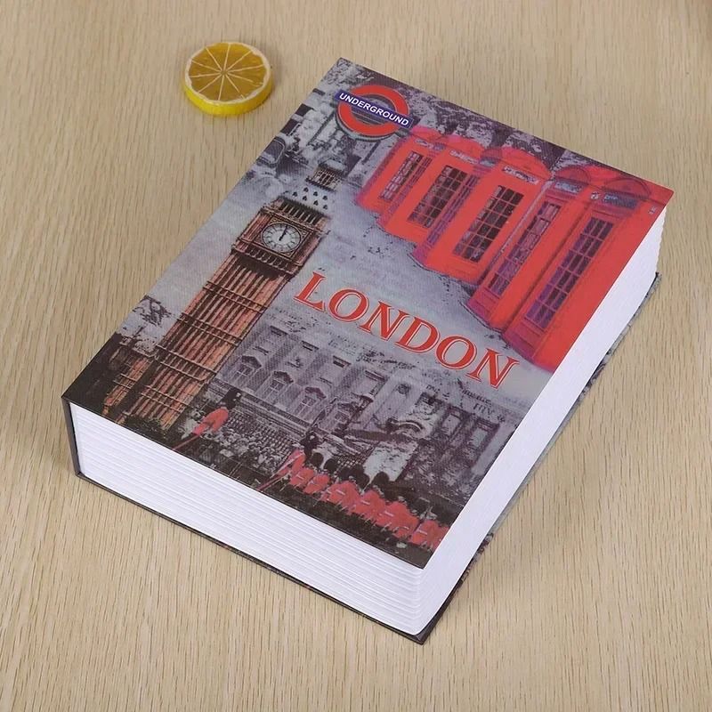 Hidden Book Safe With Combination Lock Steel Cash Box Disguised Dictionary Security Storage 19