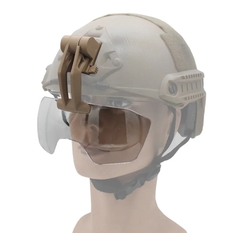 Tactical Helmet Flip Goggle Half Mask Protective Visor For Airsoft Paintball And Outdoor Use 2