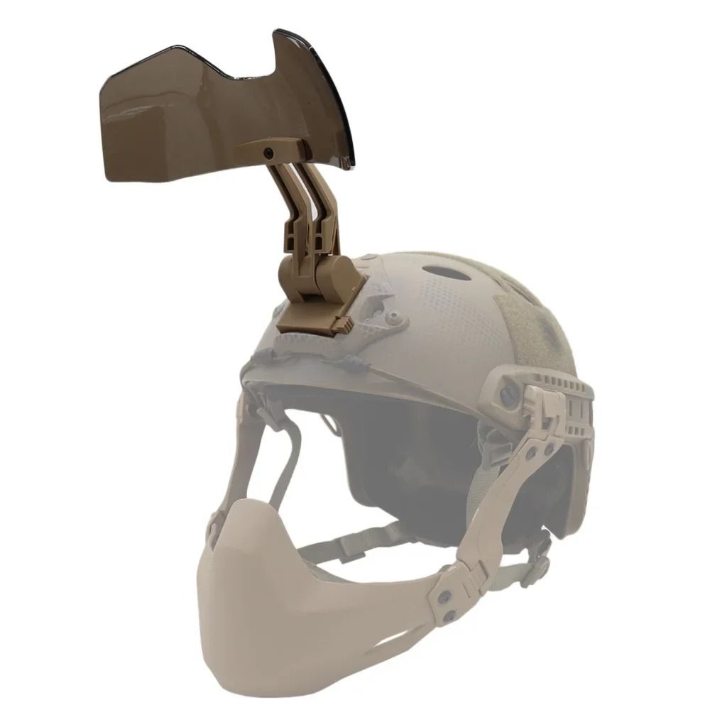 Tactical Helmet Flip Goggle Half Mask Protective Visor For Airsoft Paintball And Outdoor Use 3