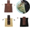 Portable Collapsible Foraging Bag PU Leather Fruit Picking Pouch For Hiking Camping And Bushcraft 4